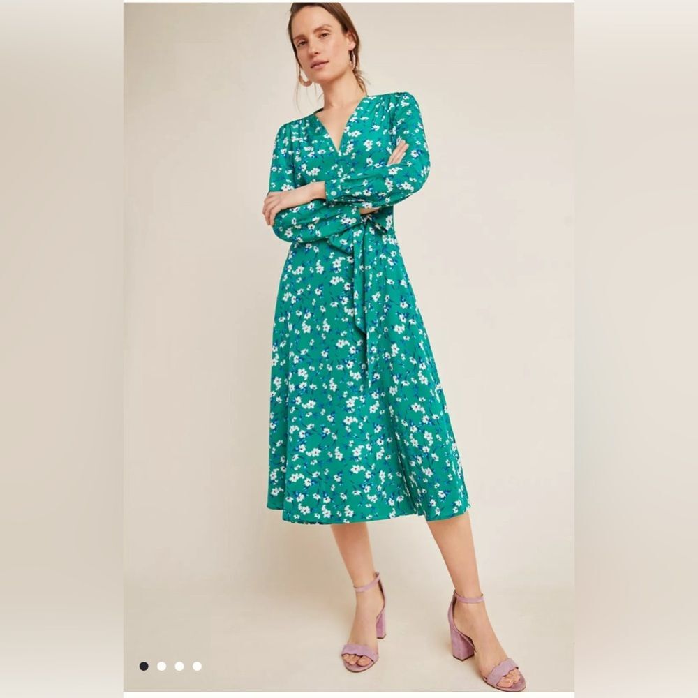 Anthropologie Yumi Kim Titania Silk Wrap Dress